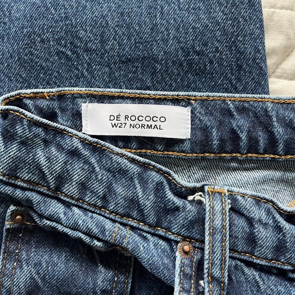 De Rococo No.5 High Waist Straight Cropped Denim - Picture 3 of 11